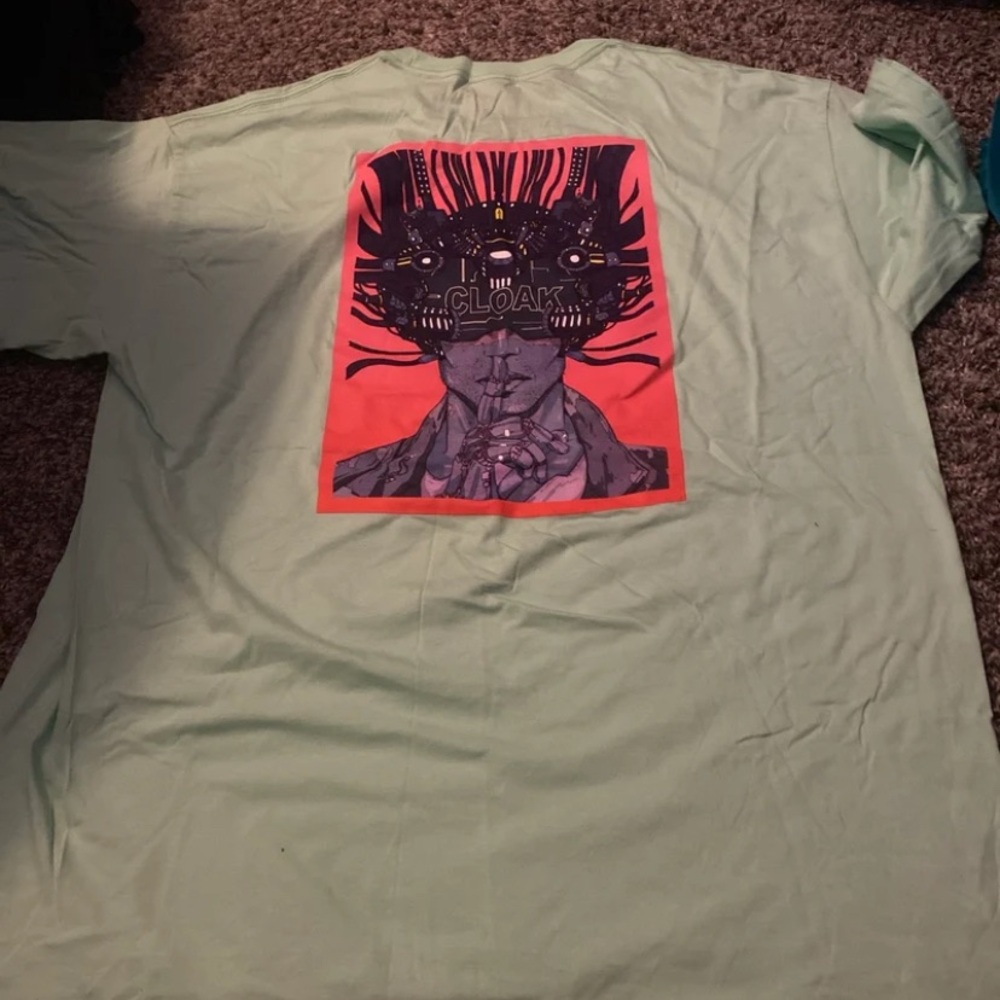 Emerald Human Touch Cyberpunk CLOAK T-Shirt